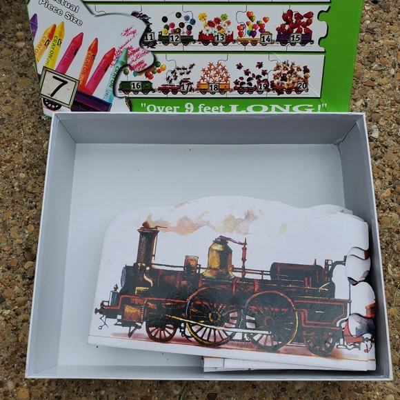 Melissa & Doug Number Train Floor Puzzle Over 9 Feet Long 21 Pieces Counting 425 - Picture 2 of 8